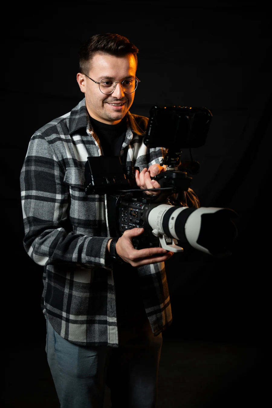 Jakob Leitner mit seiner Kamera